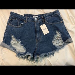 Distressed Jean Shorts